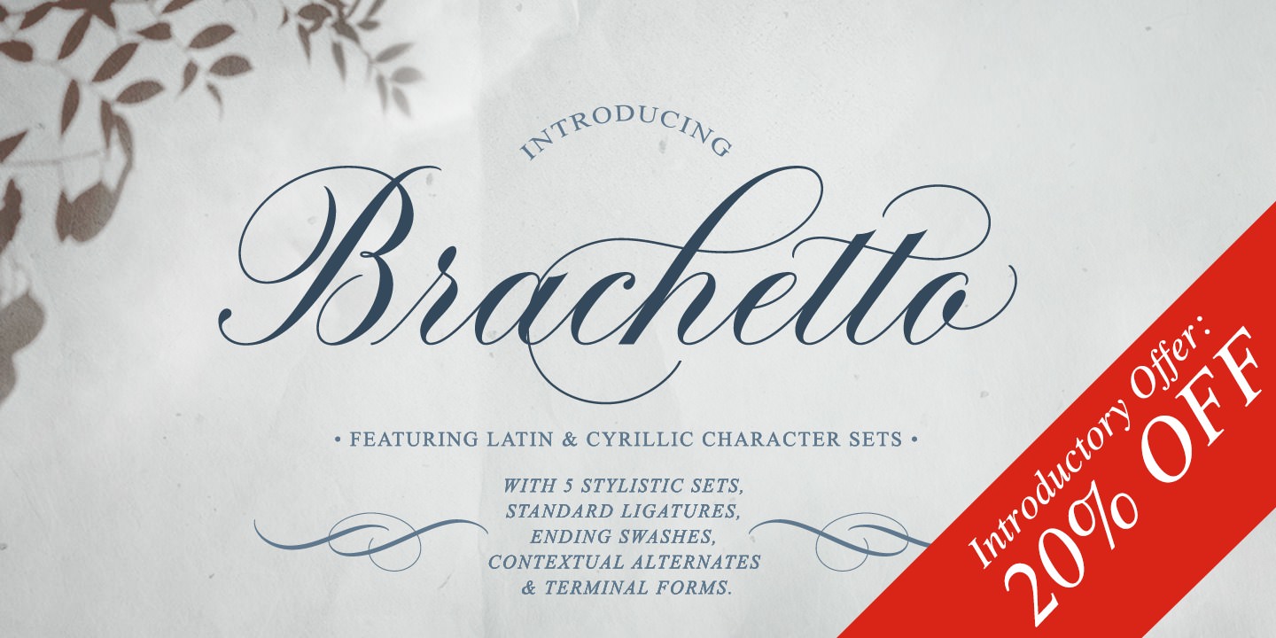 Brachetto Regular Font preview
